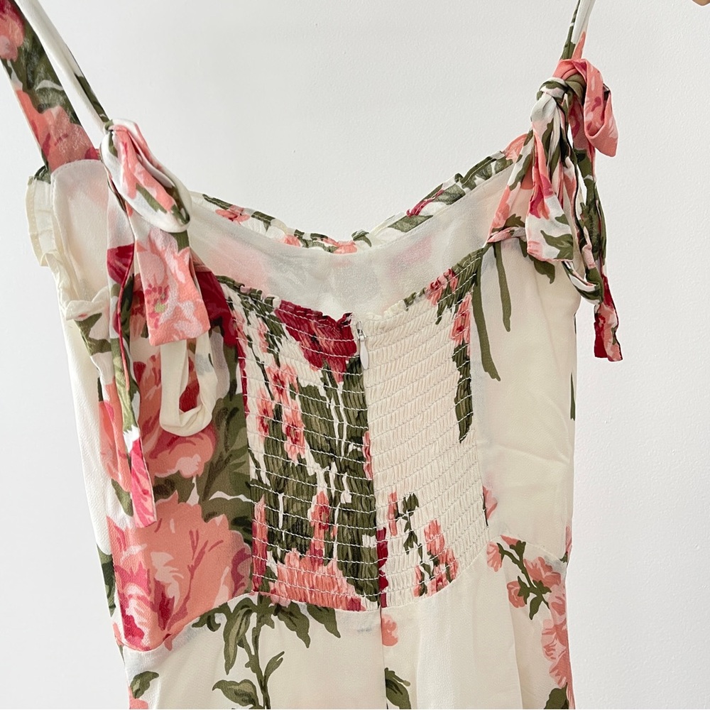 Reformation Nikita Étienne Pink and Green Floral Maxi Dress Size 0 - Picture 5 of 7